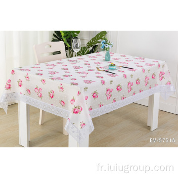 Nappe en PEVA avec bord en dentelle